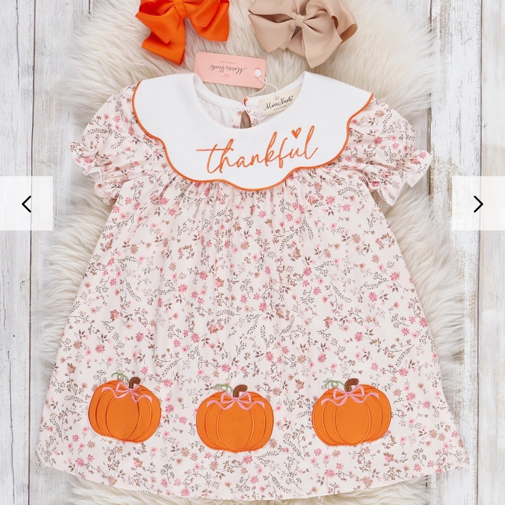 Marie Nicole Thanks Giving Pumpkin Dress